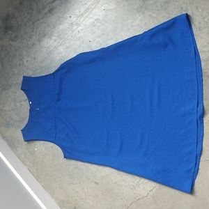 Blue shift dress with pockets